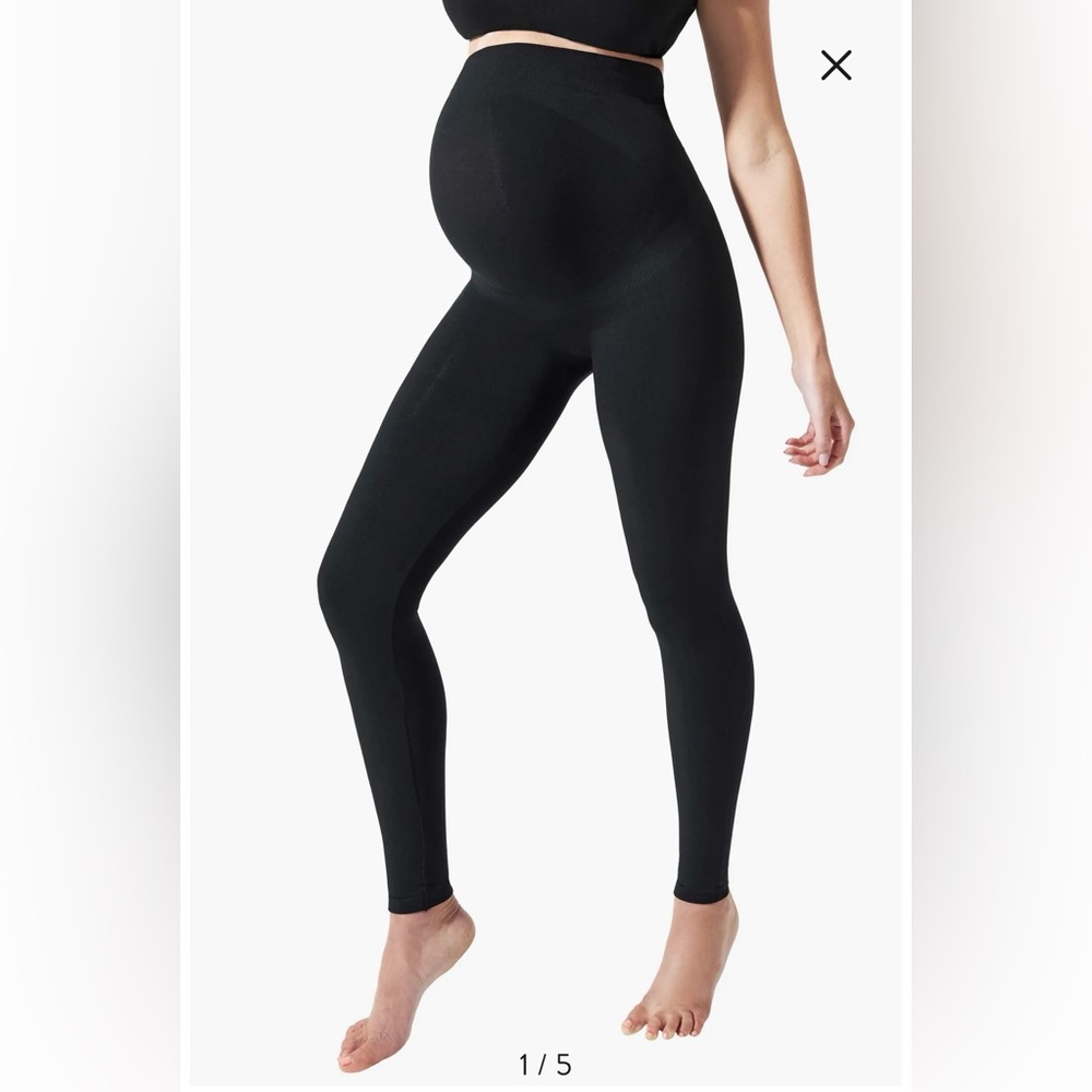 BLANQI Black Maternity Support Leggings